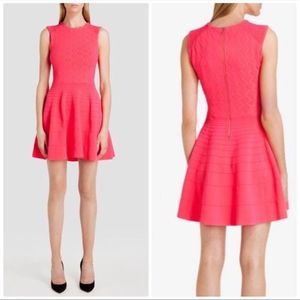 Ted Baker Quilted Texture Fit & Flare Dress Pink 2=US6